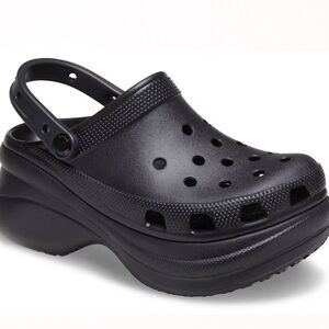 CROCS platform women’s clog size 8, black, iconic comfort new without box